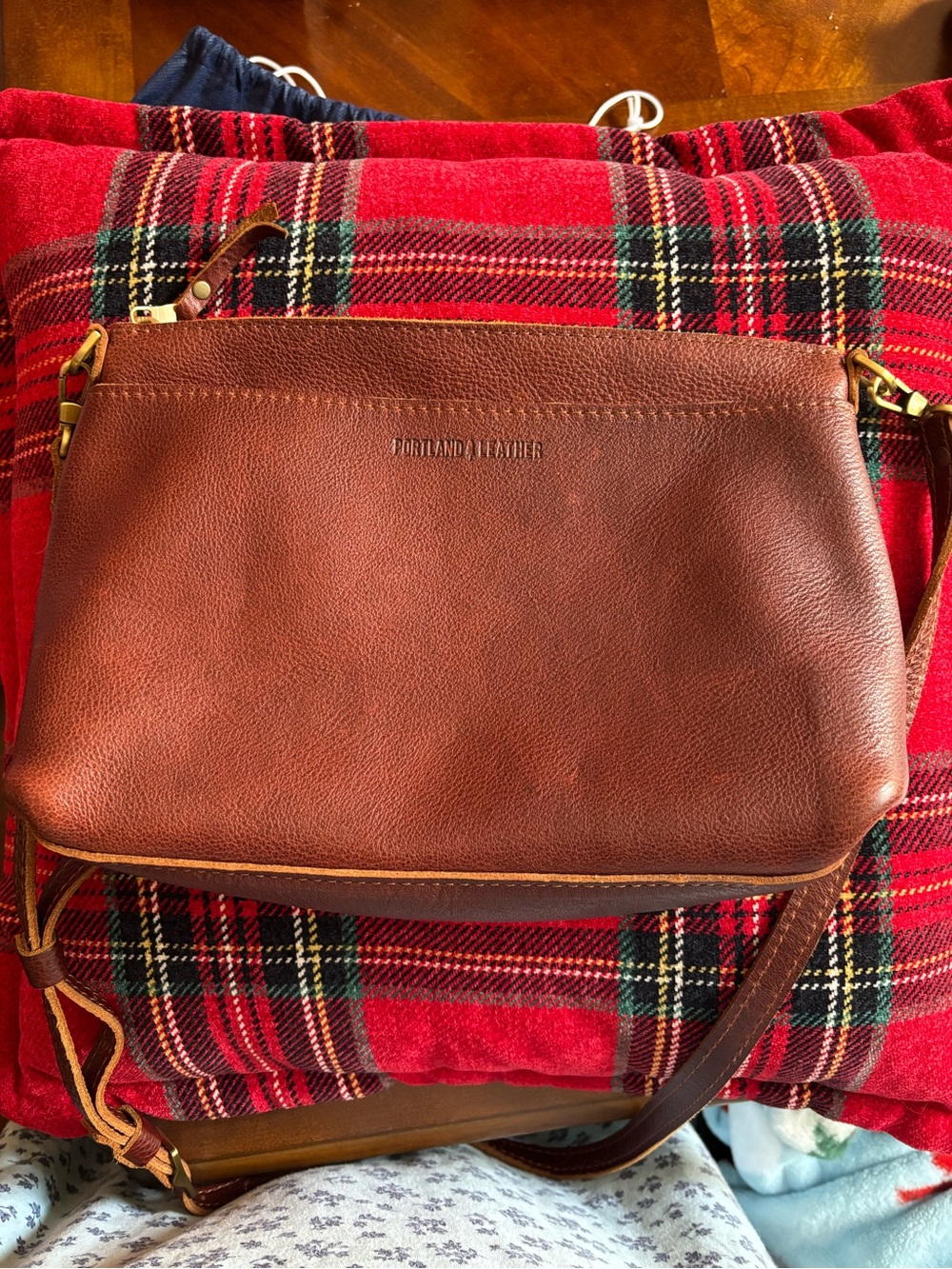 Portland Leather nutmeg large poppy Crossbody
